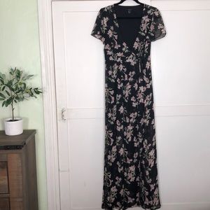 Forever 21 Floral wrap Maxi Dress, L